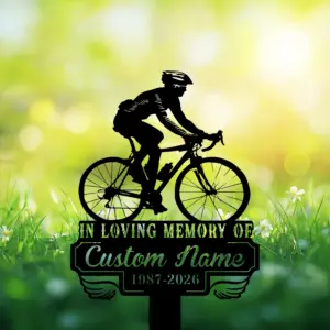 Personalized Cyclist Memorial Sign