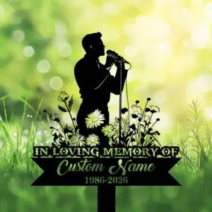 Personalized Singer Memorial Metal Sign