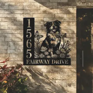 Personalized Australian Shepherd Memorial Garden Stake