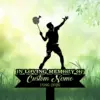Badminton memorial yard sign in grass with player silhouette and text 'In Loving Memory Of Custom Name 1986-2026'