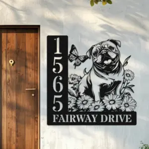 Personalized English Bulldog Memorial Garden Stake