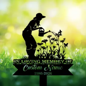 Personalized Gardener Memorial Garden Stake