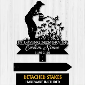 Personalized Gardener Memorial Garden Stake