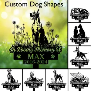 Personalized Great Dane Memorial Sign