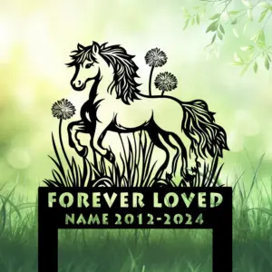 Personalized Pony Memorial Metal Sign