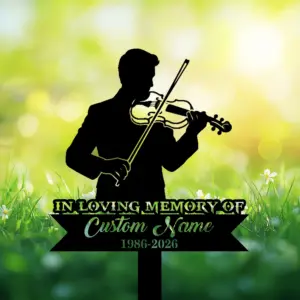 Personalized Violinist Memorial Sign Personalized Violinist Memorial Sign
