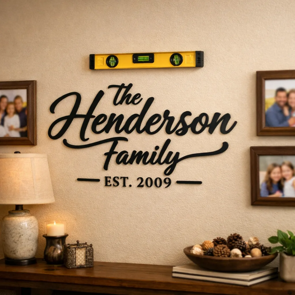 How to Hang a Metal Sign 4 interior how to hang a metal sign with toggle bolts on a living room wall
