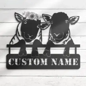 Personalized Sheep Couple Address Sign Personalized Sheep Couple Address Sign