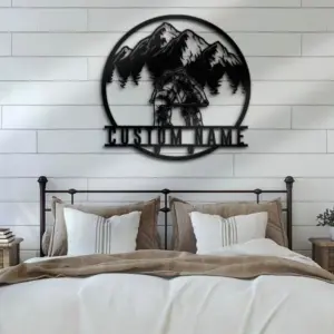 Custom Mountain Bike Kiss Address Sign