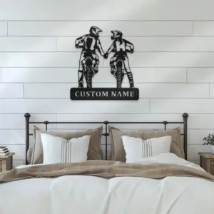 Custom Motocross Couple Address Sign
