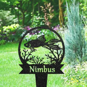 Custom Fish Memorial Marker