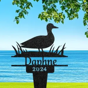 Custom Duck Memorial Plaque