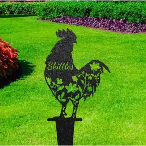 Personalized Chicken Coop Memorial Stake