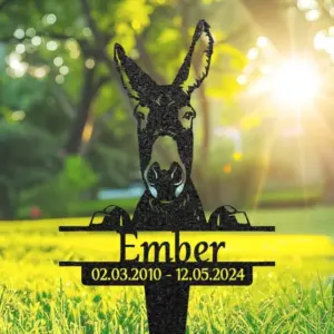 Custom Donkey Memorial Metal Sign