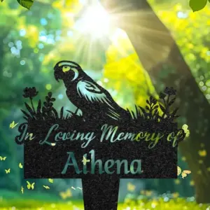 Personalized Parrot Memorial Sign