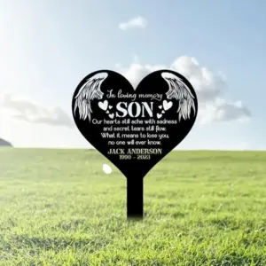 Personalized Son Memorial Metal Sign