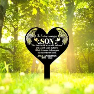 Personalized Son Memorial Metal Sign