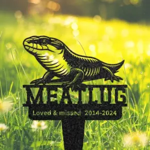 Custom Blue Tongue Skink Memorial Sign
