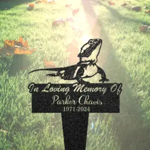 Custom Bearded Dragon Memorial Sign