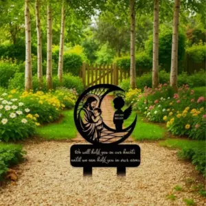 Personalized Jesus Holding Baby Memorial Stake