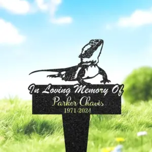 Custom Bearded Dragon Memorial Sign