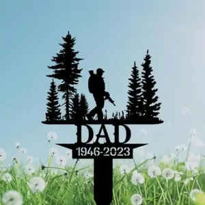 Personalized Forest Hunter Memorial Sign