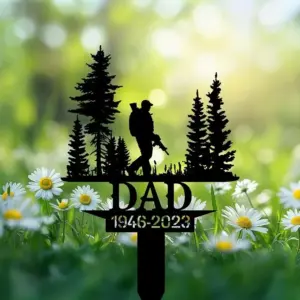 Personalized Forest Hunter Memorial Sign