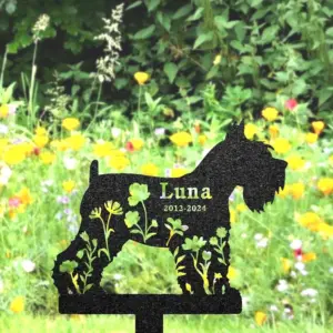 Custom Miniature Schnauzer Memorial Sign