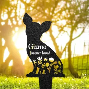 Custom Chihuahua Memorial Stake