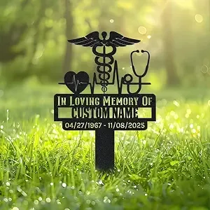 Personalized Nurse Memorial Sign