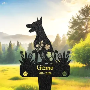 Personalized Doberman Memorial Metal Sign Personalized Doberman Memorial Metal Sign