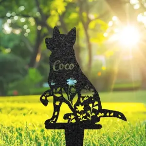 Custom Australian Cattle Dog Memorial Garden Stake