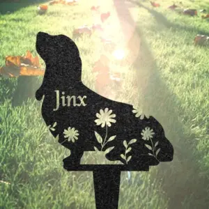 Personalized Basset Hound Memorial Sign