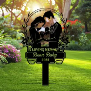 Personalized Angel Baby Memorial Stake