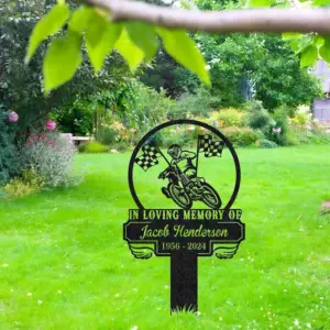 Personalized Motocross Memorial Sign