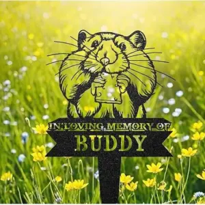 Personalized Hamster Memorial Garden Stake